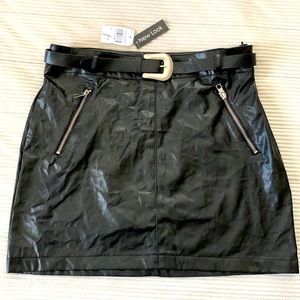 Faux leather skirt! NWT